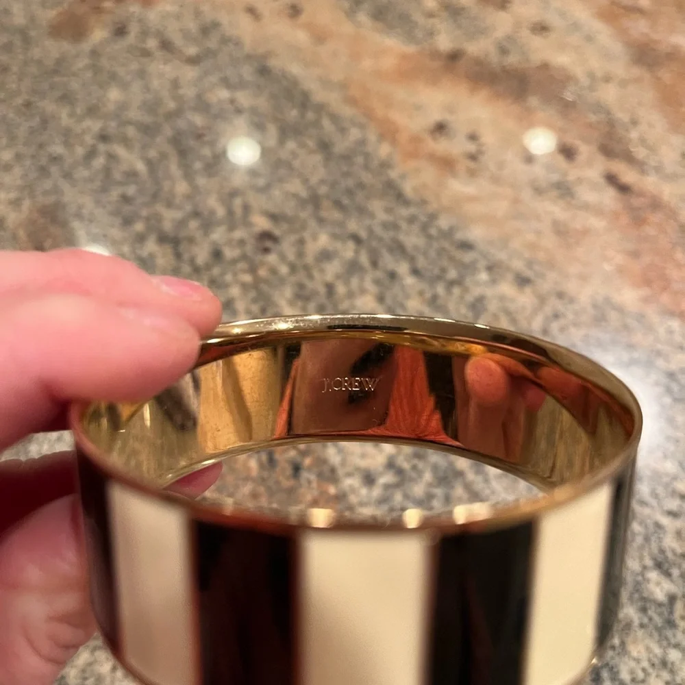 JCrew black cream bangle - Picture 2 of 2